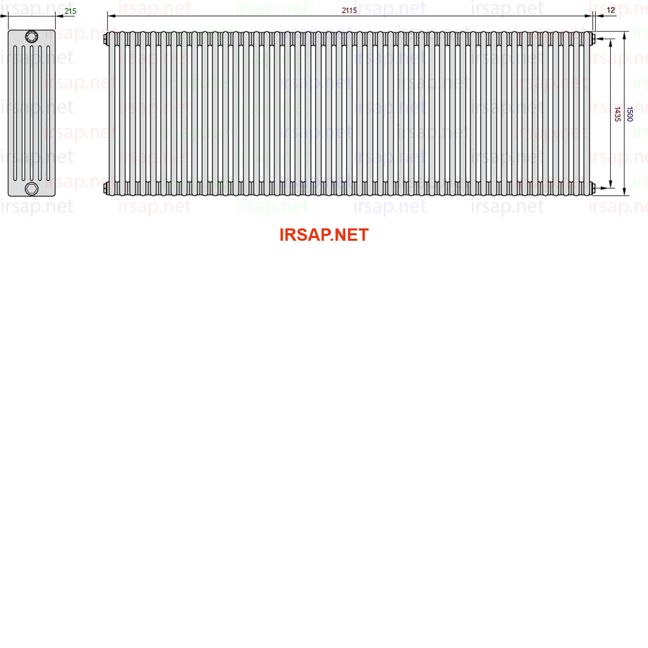 Радиатор IRSAP Tesi 61500/47 T02 CL 01